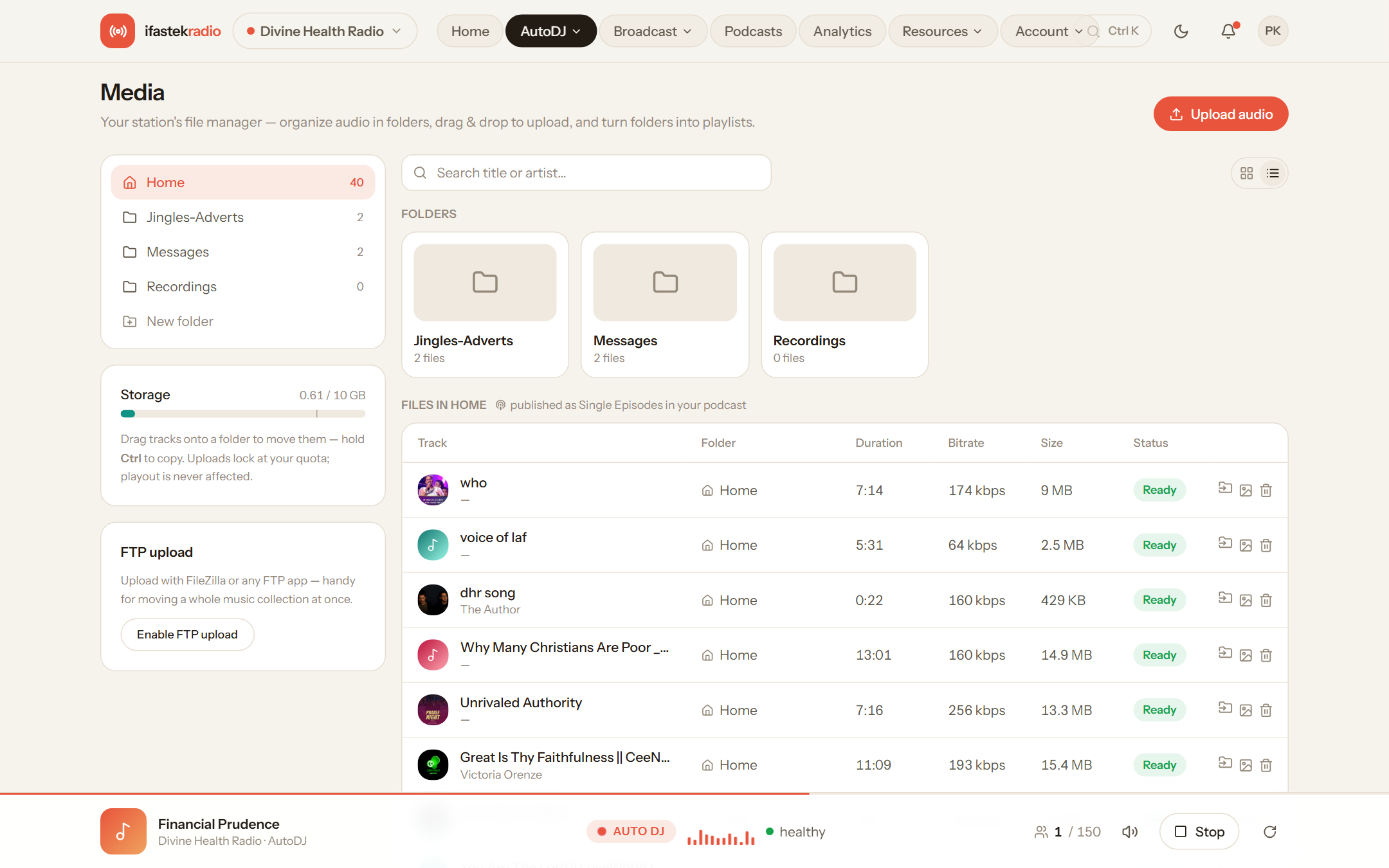 Audio library